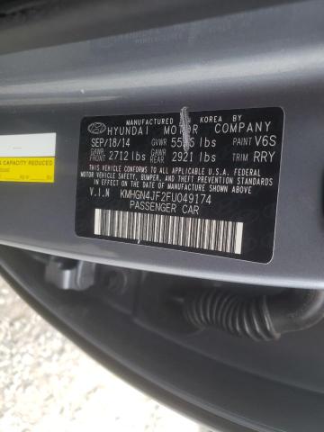 Photo 10 from auction – 2015 HYUNDAI GENESIS 5. with VIN KMHGN4JF2FU049174