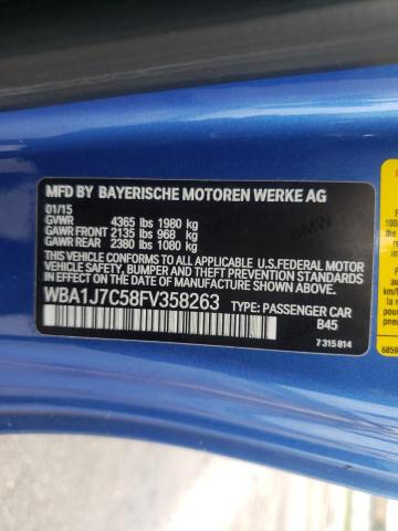 Photo 10 from auction – 2015 BMW M235I with VIN WBA1J7C58FV358263