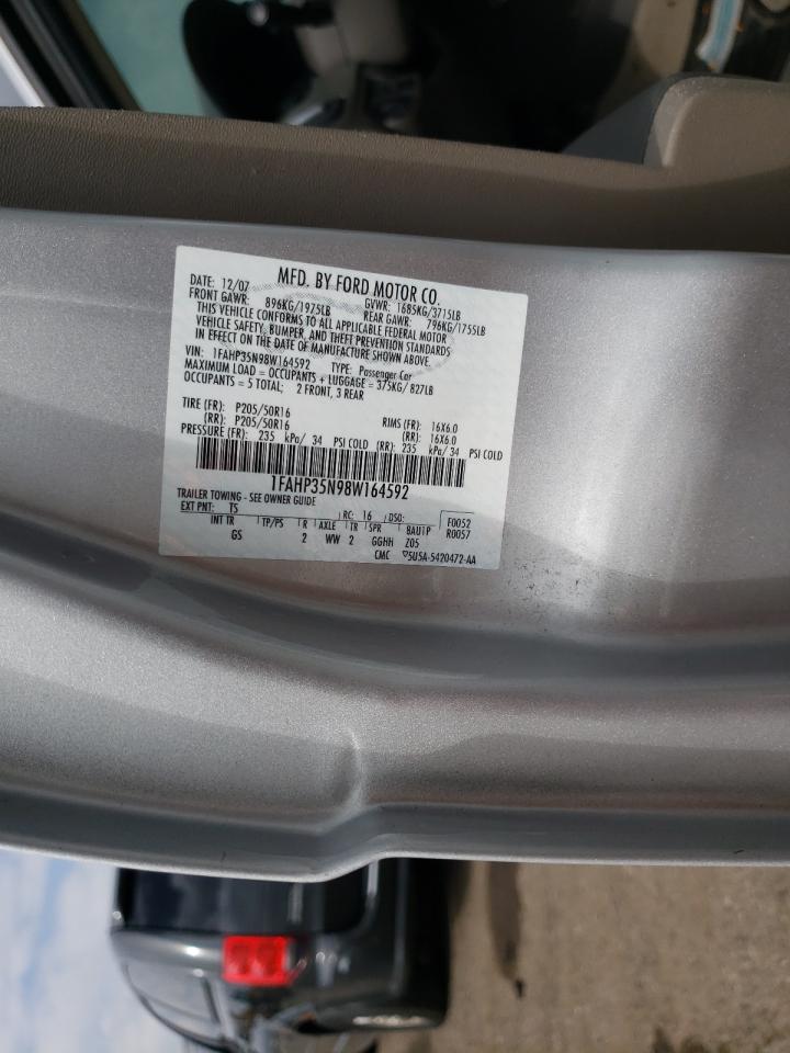 Photo 10 from auction – 2008 FORD FOCUS SE with VIN 1FAHP35N98W164592