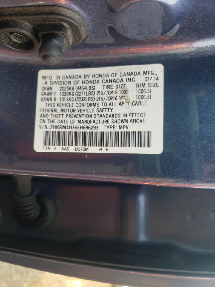 Photo 10 from auction – 2014 HONDA CR-V LX with VIN 2HKRM4H36EH696293