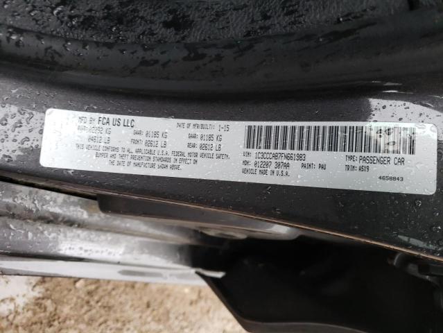 Photo 10 from auction – 2015 CHRYSLER 200 LIMITE with VIN 1C3CCCAB7FN661983