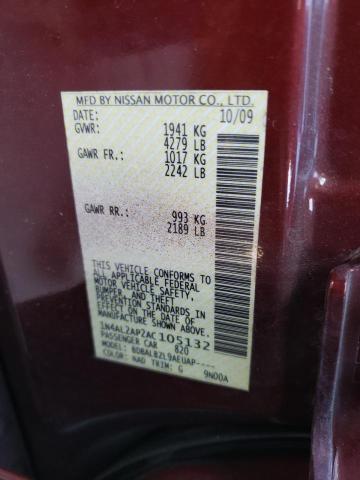 Photo 10 from auction – 2010 NISSAN ALTIMA BAS with VIN 1N4AL2AP2AC105132