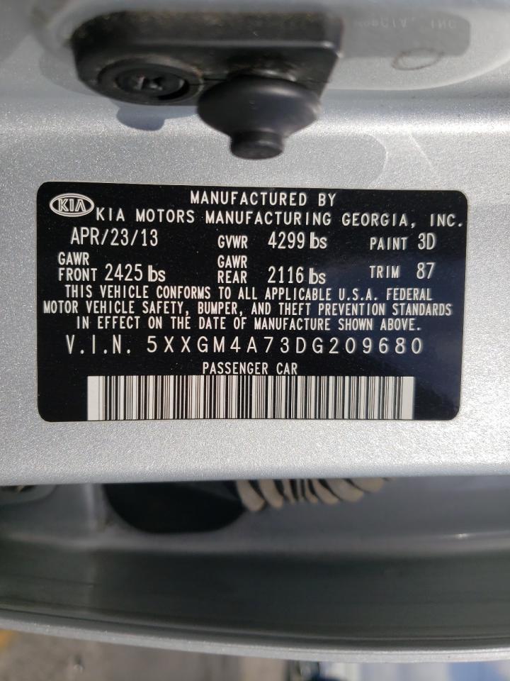 Photo 10 from auction – 2013 KIA OPTIMA LX with VIN 5XXGM4A73DG209680