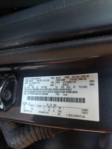 Photo 10 from auction – 2020 FORD F150 SUPER with VIN 1FTEW1E45LFC16644