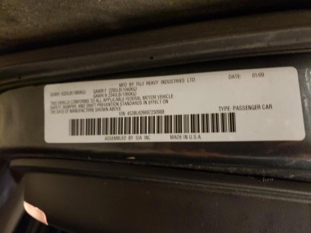 Foto 10 de la subasta – 2009 SUBARU LEGACY 2.5 con VIN 4S3BL626697230988