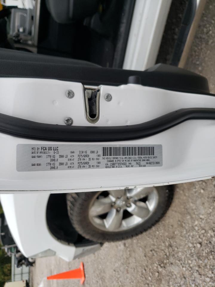Photo 10 from auction – 2015 DODGE RAM with VIN 1C6RR7TT3FS745521