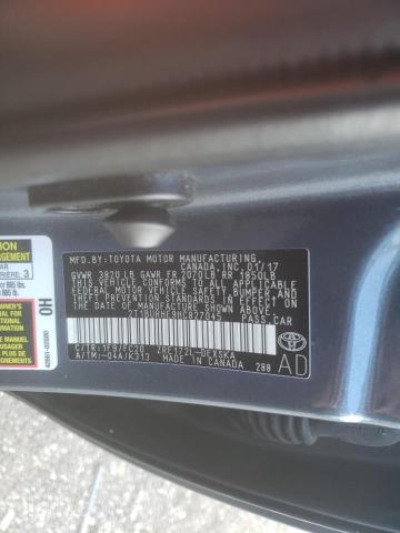 Photo 10 from auction – 2017 TOYOTA COROLLA L with VIN 2T1BURHE9HC827045