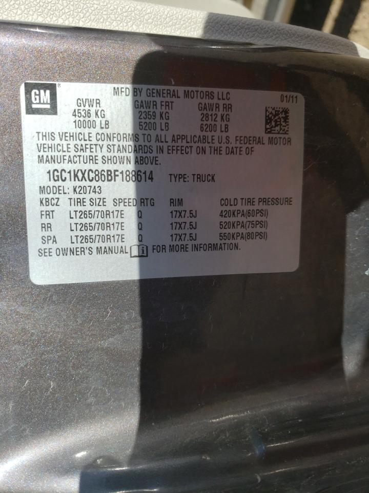 Photo 10 from auction – 2011 CHEVROLET SILVERADO with VIN 1GC1KXC86BF188614