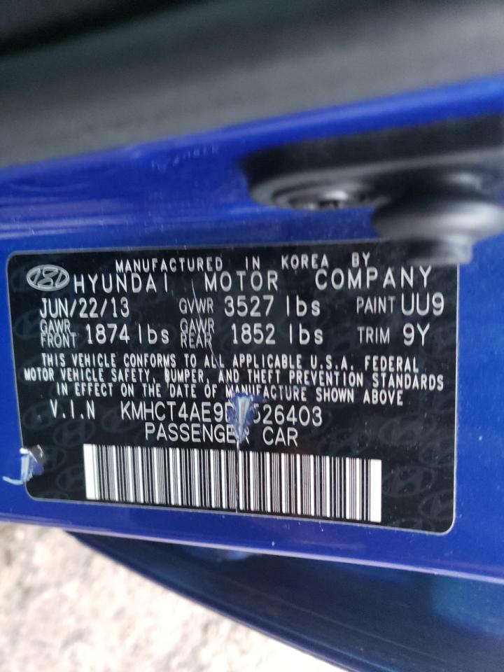 Photo 10 from auction – 2013 HYUNDAI ACCENT GLS with VIN KMHCT4AE9DU526403