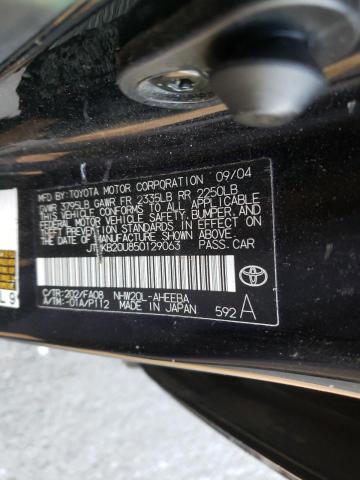 Photo 10 from auction – 2005 TOYOTA PRIUS with VIN JTDKB20U850129063