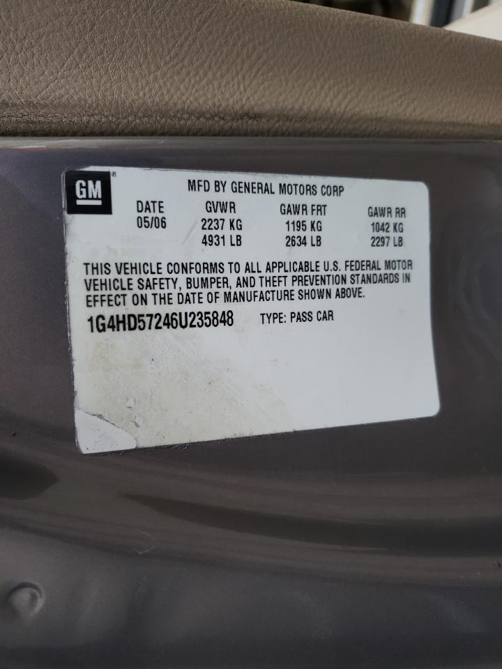 Photo 10 from auction – 2006 BUICK LUCERNE with VIN 1G4HD57246U235848