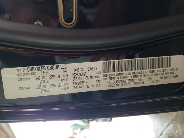 Photo 10 from auction – 2015 DODGE JOURNEY SE with VIN 3C4PDCAB7FT565331