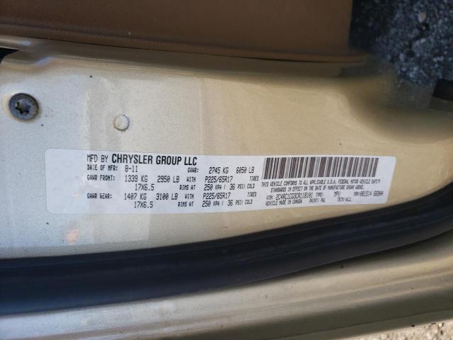 Photo 10 from auction – 2012 CHRYSLER TOWN & COU with VIN 2C4RC1CG3CR118101