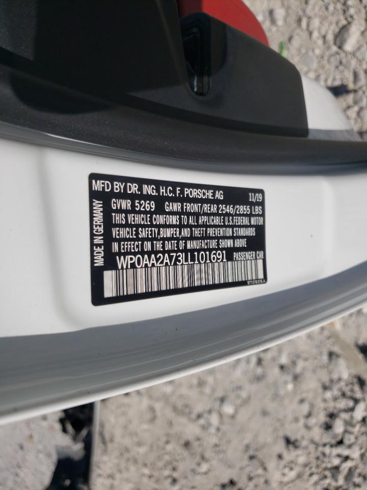 Photo 10 from auction – 2020 PORSCHE PANAMERA B with VIN WP0AA2A73LL101691