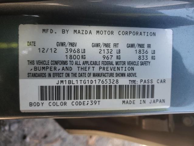 Photo 10 from auction – 2013 MAZDA 3 I with VIN JM1BL1TG1D1765328