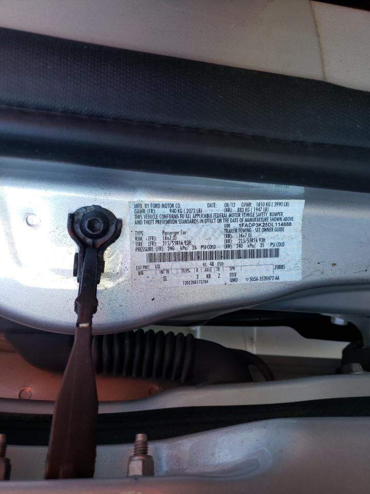 Photo 10 from auction – 2013 FORD FOCUS SE with VIN 1FADP3K25DL114888