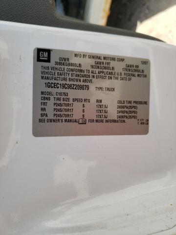 Photo 10 from auction – 2008 CHEVROLET SILVERADO with VIN 1GCEC19C98Z209079