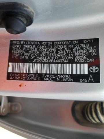 Photo 10 from auction – 2011 TOYOTA PRIUS with VIN JTDKN3DU6B1443744