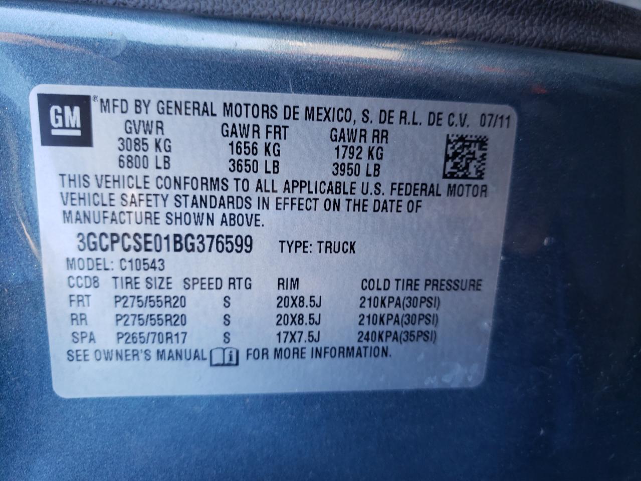 Photo 10 from auction – 2011 CHEVROLET SILVERADO with VIN 3GCPCSE01BG376599