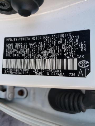 صورة رقم 10 من المزاد - 2014 TOYOTA COROLLA L مع VIN 2T1BURHE2EC042233