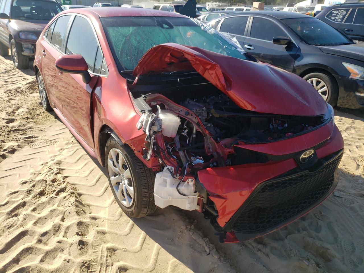 Photo 1 from auction – 2021 TOYOTA COROLLA LE with VIN 5YFEPMAE0MP168901