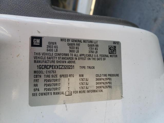 Photo 10 from auction – 2012 CHEVROLET SILVERADO with VIN 1GCRCPEXXCZ320231
