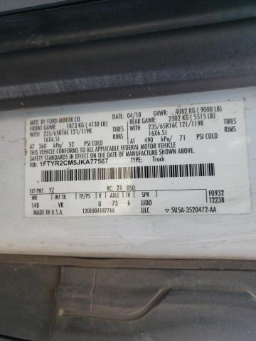 Photo 10 from auction – 2018 FORD TRANSIT T- with VIN 1FTYR2CM5JKA77567
