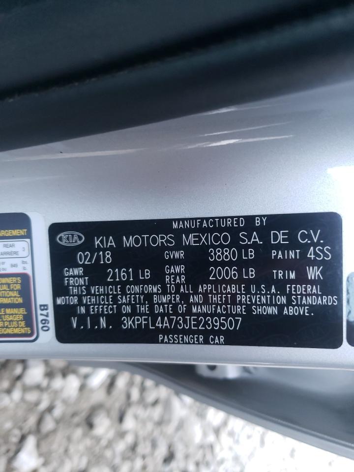 Photo 10 from auction – 2018 KIA FORTE LX with VIN 3KPFL4A73JE239507