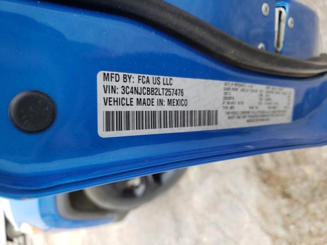 Photo 10 from auction – 2020 JEEP COMPASS LA with VIN 3C4NJCBB2LT257476