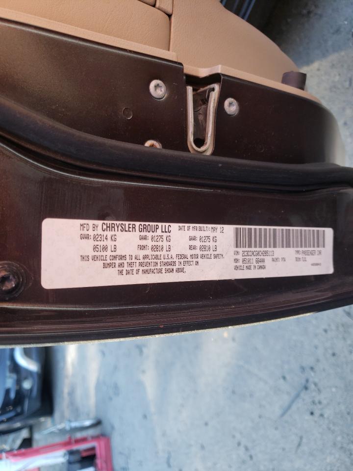 Photo 10 from auction – 2012 CHRYSLER 300 LIMITE with VIN 2C3CCACG0CH285113