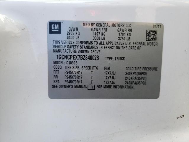 Photo 10 from auction – 2011 CHEVROLET SILVERADO with VIN 1GCNCPEX7BZ340028