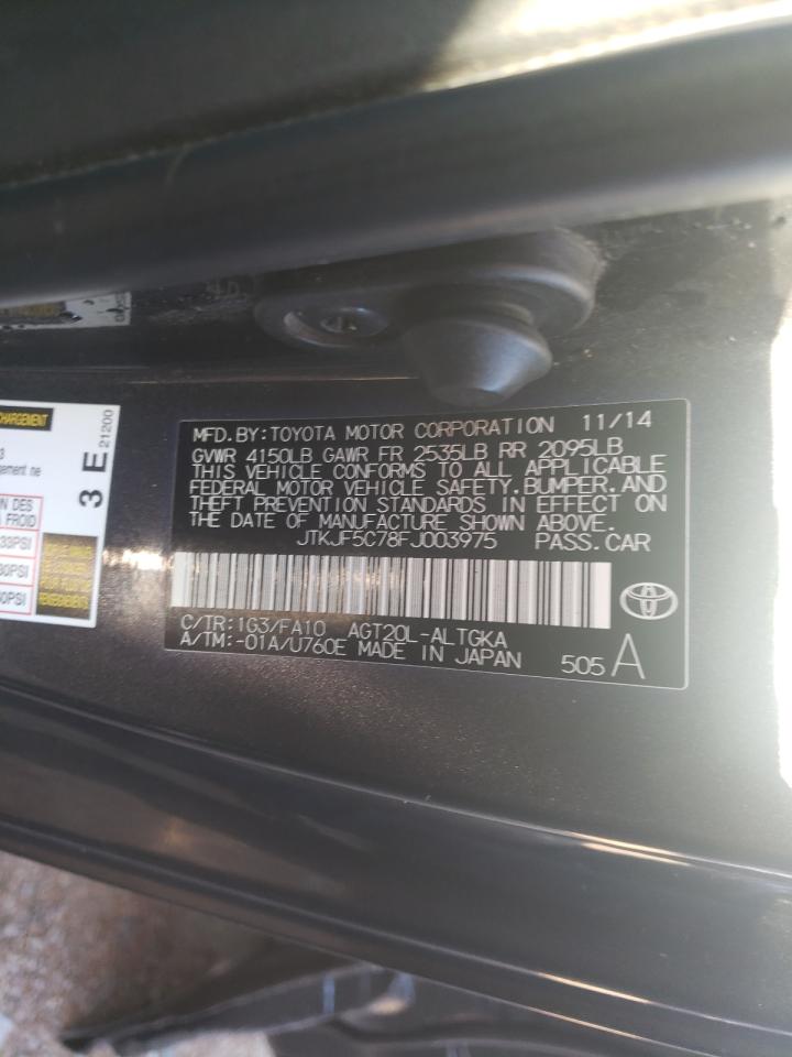 Photo 10 from auction – 2015 TOYOTA SCION TC with VIN JTKJF5C78FJ003975