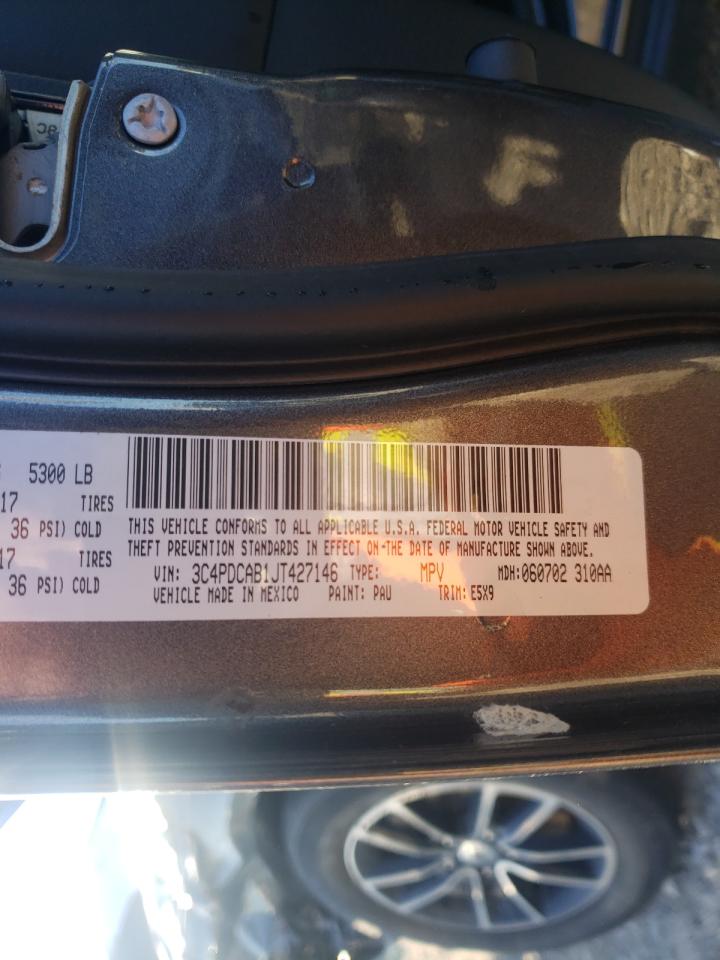 Photo 10 from auction – 2018 DODGE JOURNEY SE with VIN 3C4PDCAB1JT427146