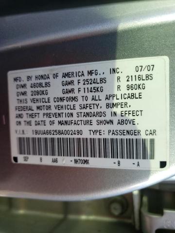 Photo 10 from auction – 2008 ACURA TL with VIN 19UUA66258A002490