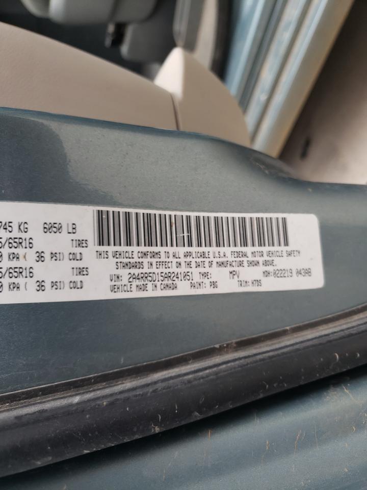 Photo 10 from auction – 2010 CHRYSLER TOWN & COU with VIN 2A4RR5D15AR241051