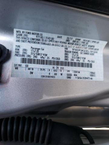 Photo 10 from auction – 2014 FORD FOCUS SE with VIN 1FADP3K23EL191230