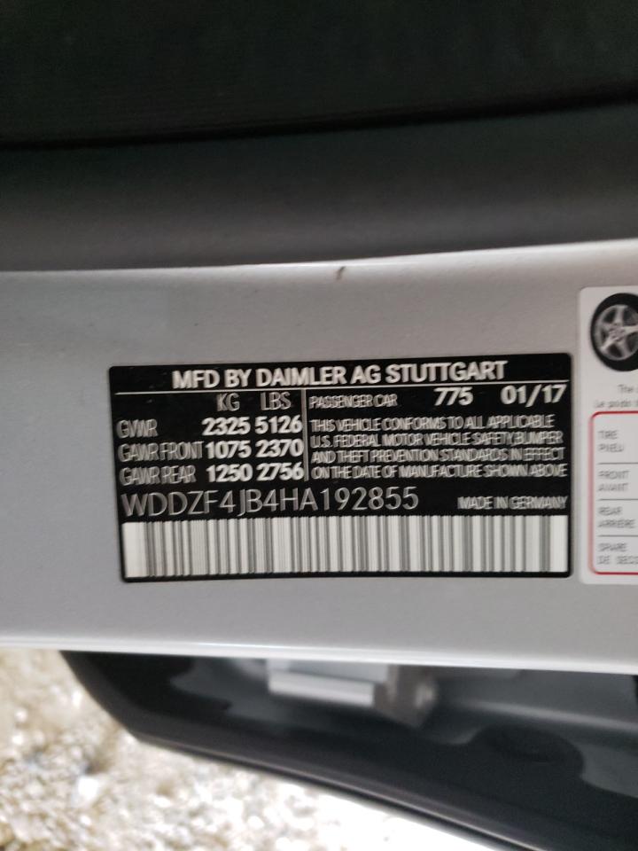 Photo 10 from auction – 2017 MERCEDES-BENZ E 300 with VIN WDDZF4JB4HA192855