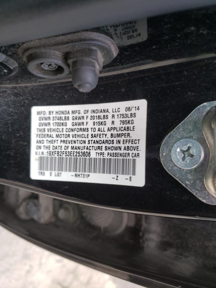 Photo 10 from auction – 2014 HONDA CIVIC LX with VIN 19XFB2F53EE253606