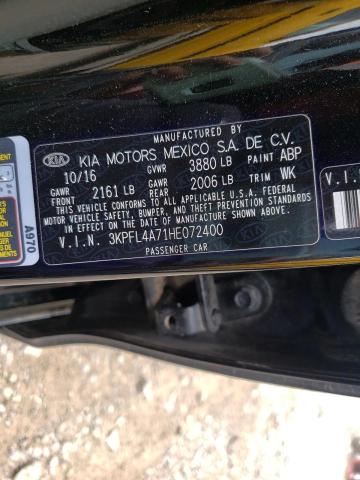 Photo 10 from auction – 2017 KIA FORTE LX with VIN 3KPFL4A71HE072400