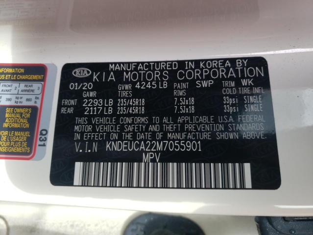 Photo 10 from auction – 2021 KIA SELTOS S with VIN KNDEUCA22M7055901