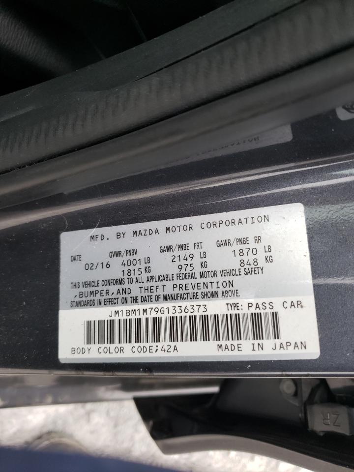 Photo 10 from auction – 2016 MAZDA 3 TOURING with VIN JM1BM1M79G1336373