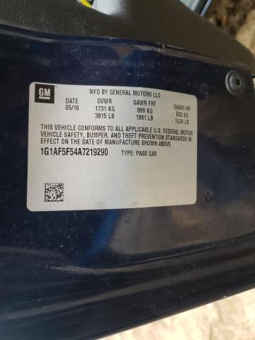 Photo 10 from auction – 2010 CHEVROLET COBALT 2LT with VIN 1G1AF5F54A7219290