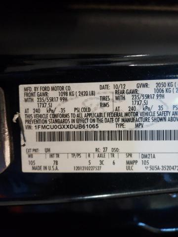 Photo 10 from auction – 2013 FORD ESCAPE SE with VIN 1FMCU0GXXDUB61065