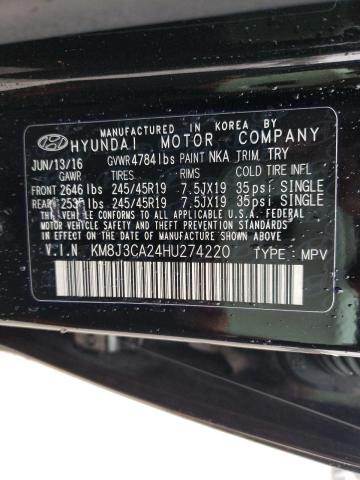 Photo 10 from auction – 2017 HYUNDAI TUCSON LIM with VIN KM8J3CA24HU274220