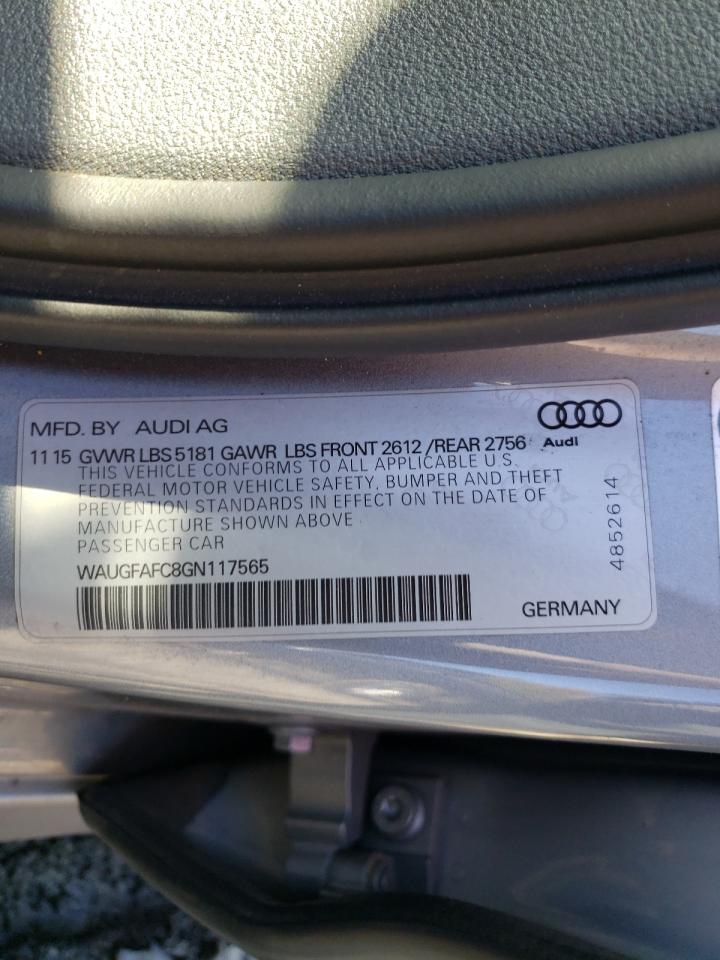 Photo 10 from auction – 2016 AUDI A6 PREMIUM with VIN WAUGFAFC8GN117565