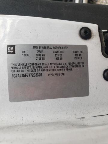 Photo 10 from auction – 2007 PONTIAC G5 with VIN 1G2AL15F777203326