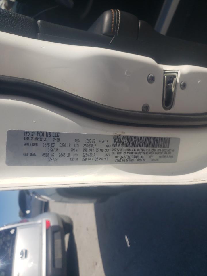 Photo 10 from auction – 2018 JEEP COMPASS LA with VIN 3C4NJCBB0JT488406