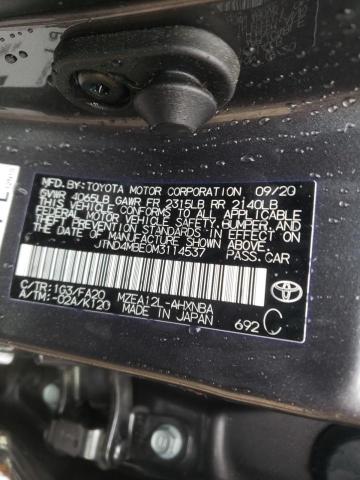 Photo 10 from auction – 2021 TOYOTA COROLLA SE with VIN JTND4MBE0M3114537