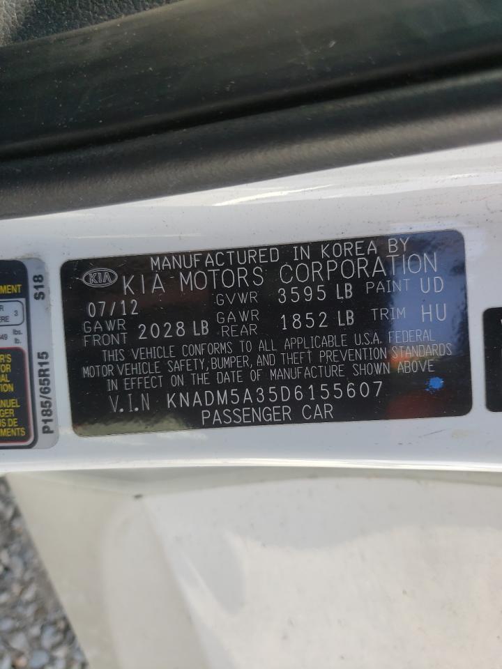 Photo 10 from auction – 2013 KIA RIO LX with VIN KNADM5A35D6155607