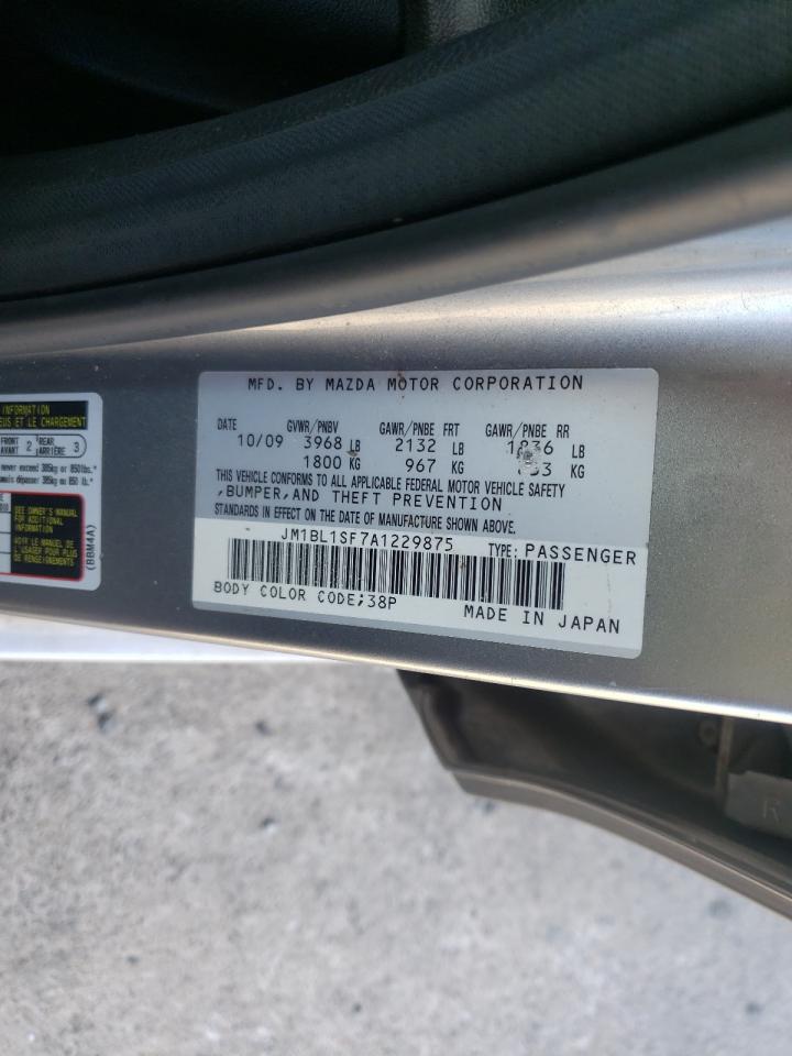 Photo 10 from auction – 2010 MAZDA 3 I with VIN JM1BL1SF7A1229875